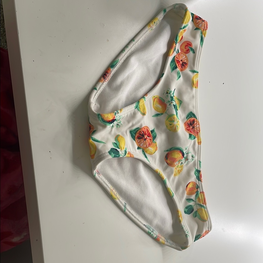 Abercrombie Kids White Citrus Print Swim Bottom